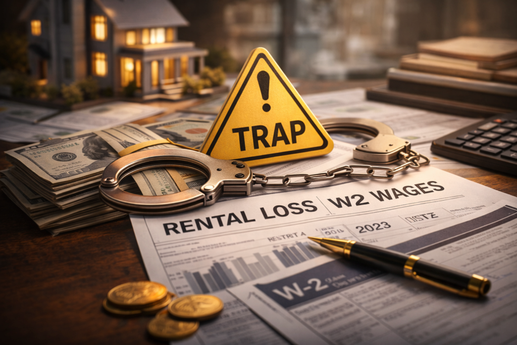 税务策略深度解析：Rental Loss抵扣主动收入（W2）的陷阱