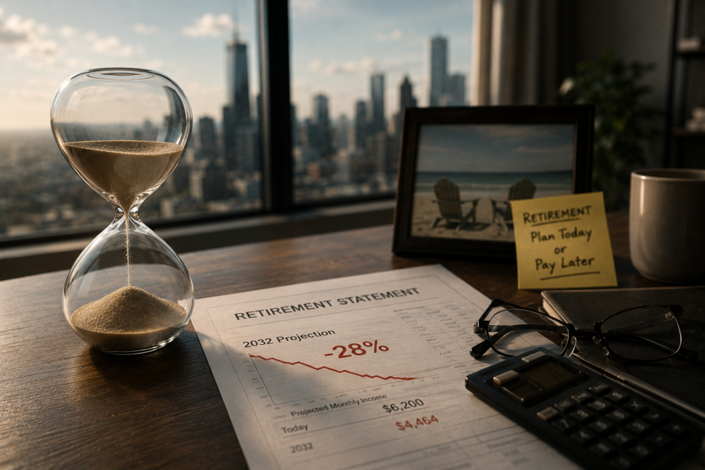 “2032年退休金将缩水28%”是真的吗？”
